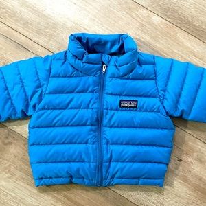 Blue infant puffer